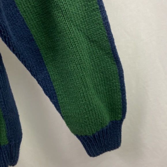 Vtg Nautica Mens Shield Green Blue Sz L Sweater - Picture 7 of 9